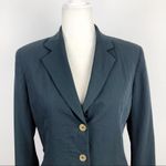 Narciso Rodriguez Dark Teal Blue Blazer Jacket made in Italy from 100% wool 8 Photo 2