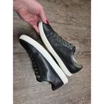 Cole Haan  Women's 9B Grand Crosscourt Sneakers Shoes Black Leather Green Laces Photo 2