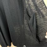 Banana Republic  Black Open Front Duster Cardigan Sweater Linen Blend XL Photo 10