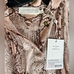 Zimmermann NWT  snake print waist tie blouse size 1 Photo 8