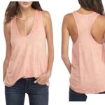 Free People  Amelia Y strap tank top in peach Photo 3