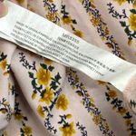 Moon River XS Floral Striped Maxi Dress Tiered Ruffle Mock Neck cottagecore Photo 7