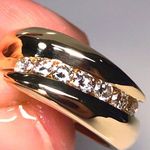 14KT .67 CARAT DIAMOND HEAVY & THICK SOLID RING Gold Photo 12