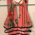 EXPRESS Pink Floral Cut Out Maxi - Small Photo 1