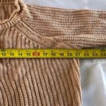 Avec + Knit Womens Knitted Top Sweater Sweatshirt Tie Knot Brown Sz Medium Large Photo 3
