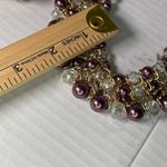 Boutique Vintage Skyline Collection Plum & Pearl choker collar statement set. Photo 8