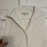 Foxcroft  White Collared Button Down Mini Dress Photo 3