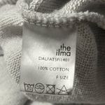 THEILMA Women’s Size M Bone Light Gray Cotton Funnel Neck Wide Arm Sweatshirt Size M Photo 4