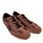 Rag and Bone  Retro Runner Slim Suede Sneaker Merlot Women Size 9 New Photo 1