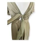 Billy J Sunny Daze Olive Green Tie Front Cutout Dress Size 14 Photo 7