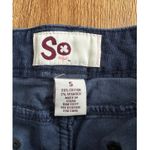 SO  Vtg Low Rise Blue Corduroy Jean Shorts Size 5 Photo 1