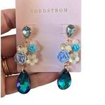 Bloomingdales Bloomingdale’s Crystal Dreamy Blue Fashion Earrings Photo 0