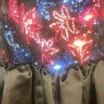 Vintage Scott McClintock Sequin Bodice Satin Puff Skirt Gown Dress 6 RARE Black Photo 2