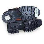 AllSaints Harlee Tan Brown Leather Lug Sole Chelsea Boots Size 8 Statement Photo 5