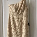 J.Crew  Wedding Cream Lace One Shoulder Dress Photo 0