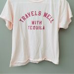 Wildfox 'Travels Well With Tequila' Tee Shirt Pink Sz XS Photo 2
