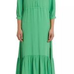 Marella Teramo Tiered Midi Dress Bright Green size 6 NWT Photo 5