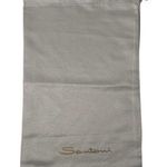 Santoni Authentic Drawstring Shoe Sneaker Handbag Purse Dustbag Orange Photo 0