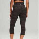 Lululemon Align High-Rise Crop 21" Olive Green Camo Women’s Sz 12 Photo 1