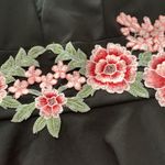 B. Smart juniors 11 black floral embroidery mini dress babydoll prom dance hoco c Photo 5