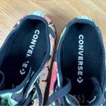 Converse Murrmiku Tropical Flower Print Low Top Sneakers Black Coral Green 7.5 Photo 9