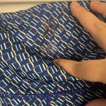 J. McLaughlin Blue Lottie Leggings navy ripple pattern size medium Photo 4