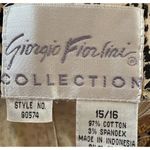 Giorgio Fiorlini Collection Women's Dress Size 15/16 Animal Print Sleeveless Photo 8