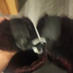 SKIMS  Plush Maroon Women's Slippers Photo 5