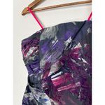 Betsey Johnson Velvet Flocked Floral Mini Dress Womens 8 Bustle Party Cocktail Photo 2