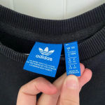 Adidas EUC |  women’s black & white crewneck — size 8‎ Photo 2