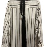 Hayden Black and White Striped Top Tunic Dress with black tie large NWOT Photo 5