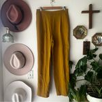 BODEN pull on elastic straight leg pants Viscose mustard‎ Women’s SIZE 8 long Yellow Photo 1
