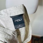 Nau Black and White Print Hemp Shift Dress Size XS Photo 5