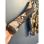 ARATTA Silent Journey For Adriana Fadded Black Floral Sheer Button Down SZ LG‎ Photo 3