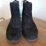 Anne Klein Black Leather and suede Levana moto bootie size 10 Photo 2