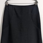Adrienne Vittadini Charcoal Gray A-Line Skirt Size 10 Classic Gray Skirt Photo 1