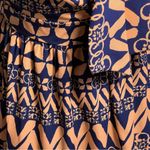 PRIMI STRAPLESS DRESS small short lined blue orange Photo 7