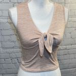 American Eagle  Tank with Tie Front Pink-Small Photo 1