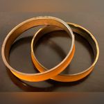 Metal Orange Bangle Bracelets Set Photo 1