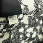 Who What Wear NWT  Ruffle High Neck Short Sleeve Black White Shift Dress Size S Photo 10