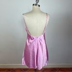 ZARA  Pink Floral Satin Slip Dress Photo 5