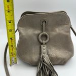 Hobo Birdy Leather Crossbody Bag Grey Tasselled Accent Gray Photo 8