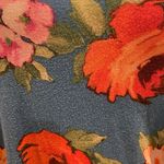 My Story DONATING SOON! Blue Floral Cold Shoulder Top Photo 8