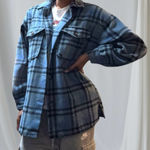 Forever 21  Blue and Black Plaid Shirt Photo 0