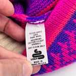 Smiley Vintage Pink And Purple Beanie 100% Wool One Size Photo 4