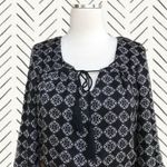 Anthropologie Lily Rose Tassel Tie Front Long Sleeve Boho Dress Photo 1