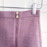 J.Crew  Wool Zip Pencil Skirt in Orchid Photo 2