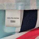 Van Heusen Pink & Blue Striped Vneck Short Sleeve Blouse Size Large Photo 5