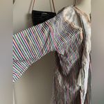 Striped Crochet Kaftan Dress & Cover Red Size XL Photo 3