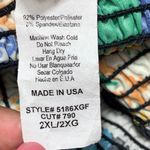 Eien USA Strapless Boho Handkerchief Hem Dress 2XL Multicolor NWT Made in USA Size XXL Photo 9